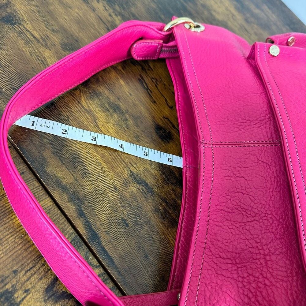 Jimmy Choo Hot Pink Leather Shoulder Bag - Picture 16 of 16